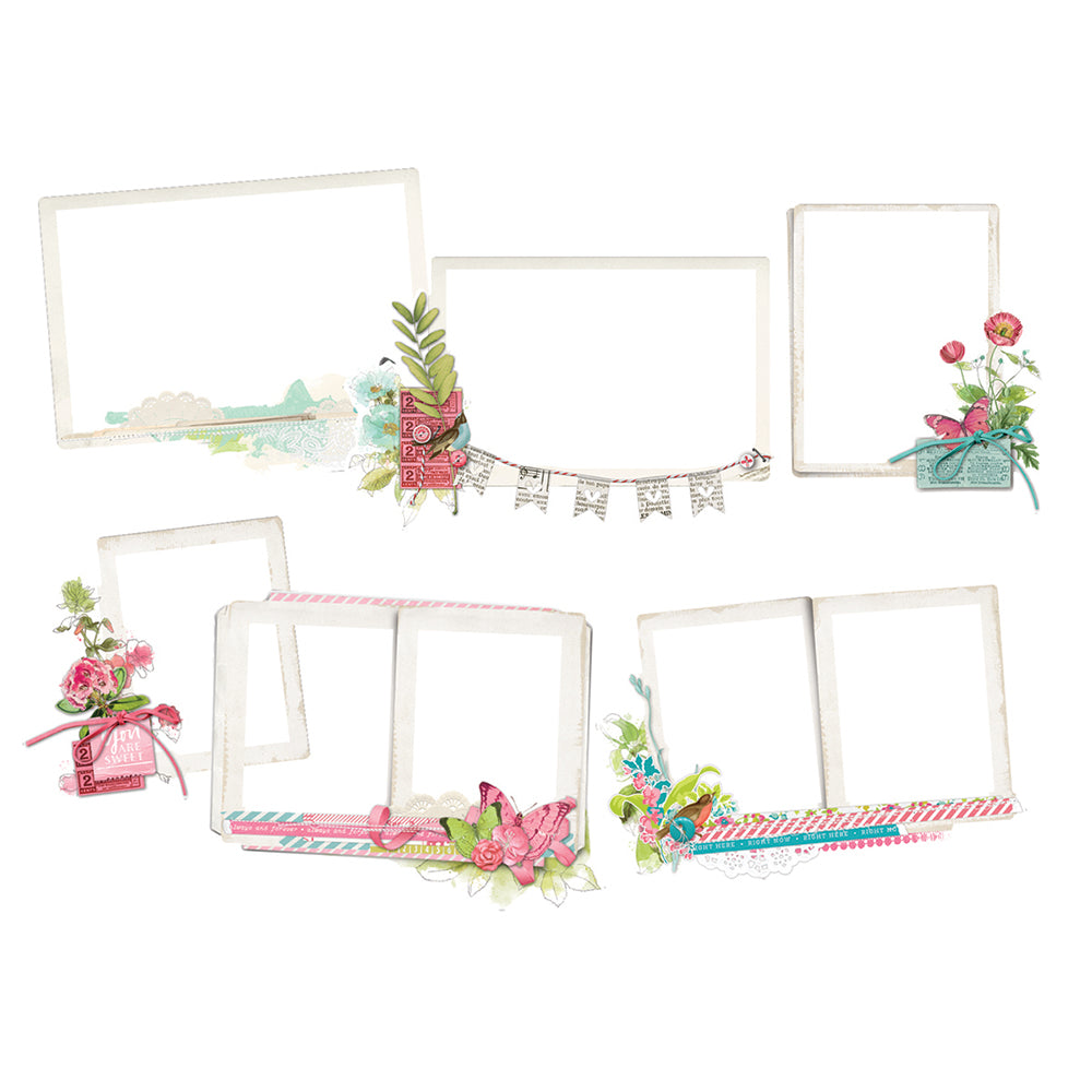 Simple Vintage Botanicals Layered Frames