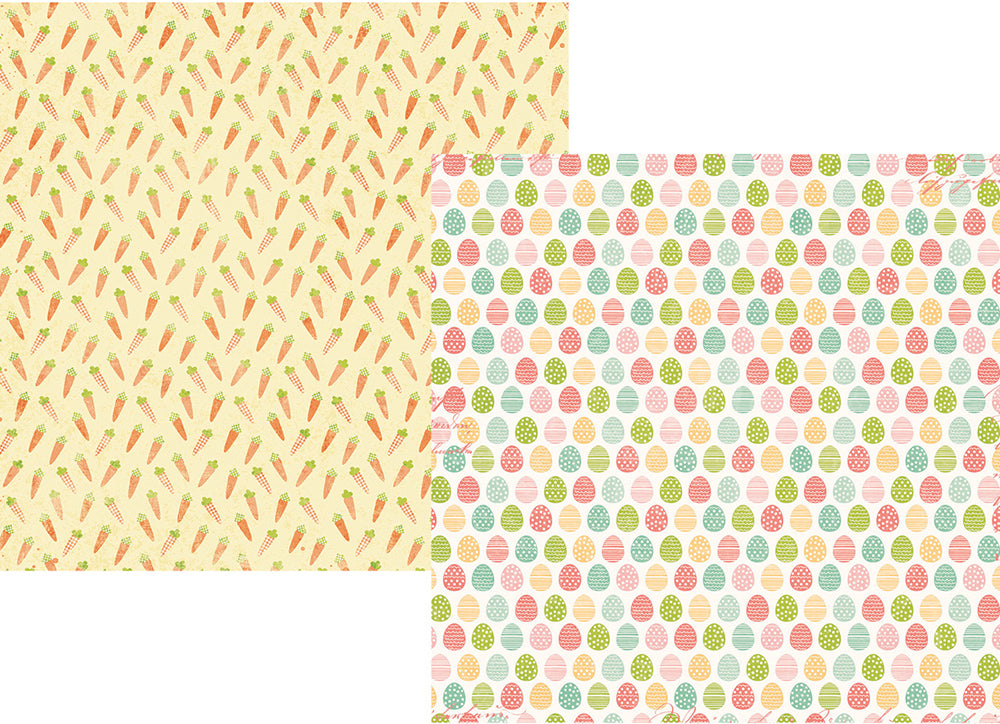 Bunnies & Baskets 12x12 Paper - The Hunt is On