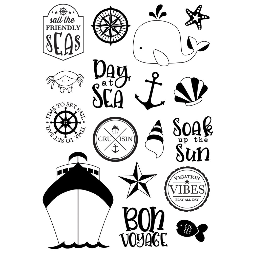 Cruisin' 4x6 Stamps - Set Sail