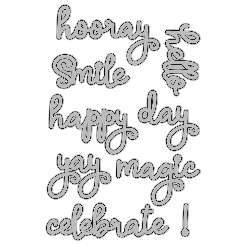 Say Cheese 4 Metal Dies - Happy Words