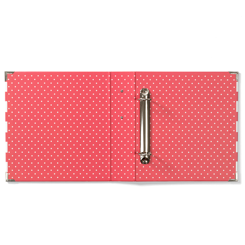 6x8 SN@P! Designer Binder - Red Stripe