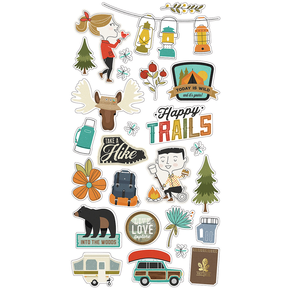 Happy Trails 6x12 Chipboard