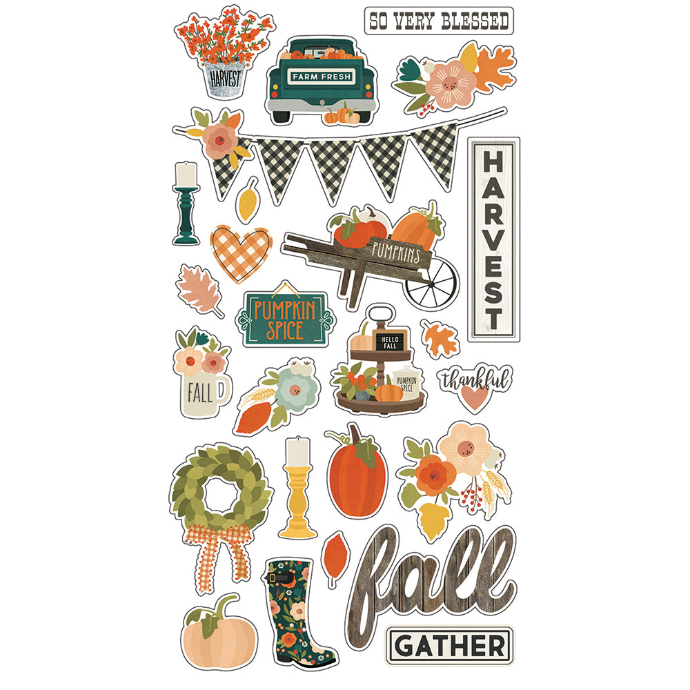 Fall Farmhouse 6x12 Chipboard