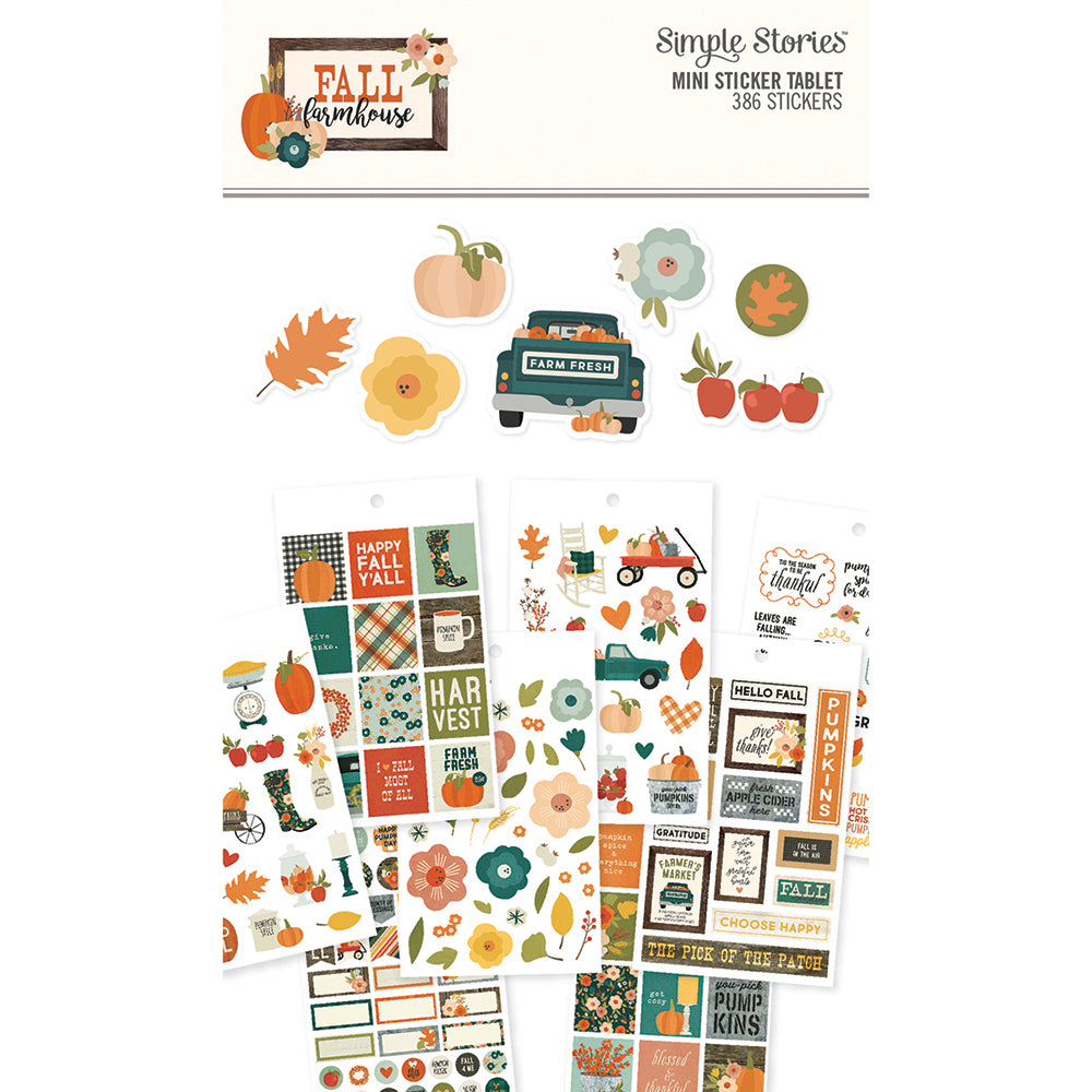 Fall Farmhouse Mini Sticker Tablet