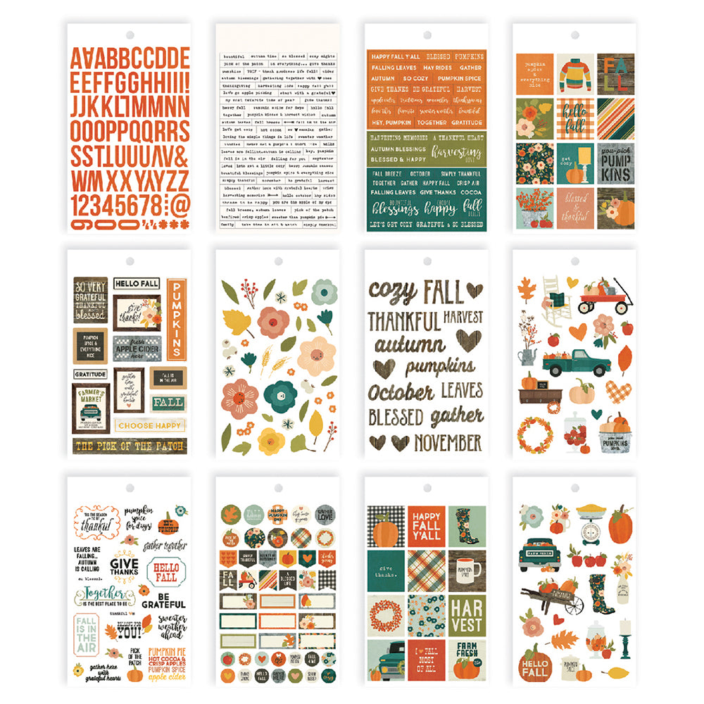 Fall Farmhouse Mini Sticker Tablet