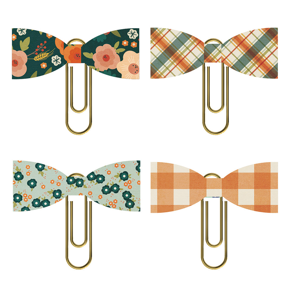 Fall Farmhouse Bow Clips