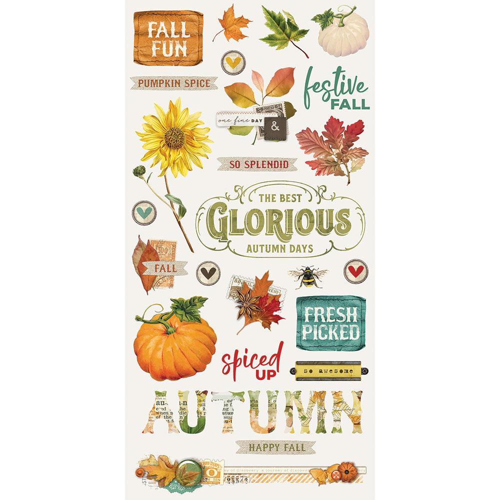 Autumn Splendor 6x12 Chipboard