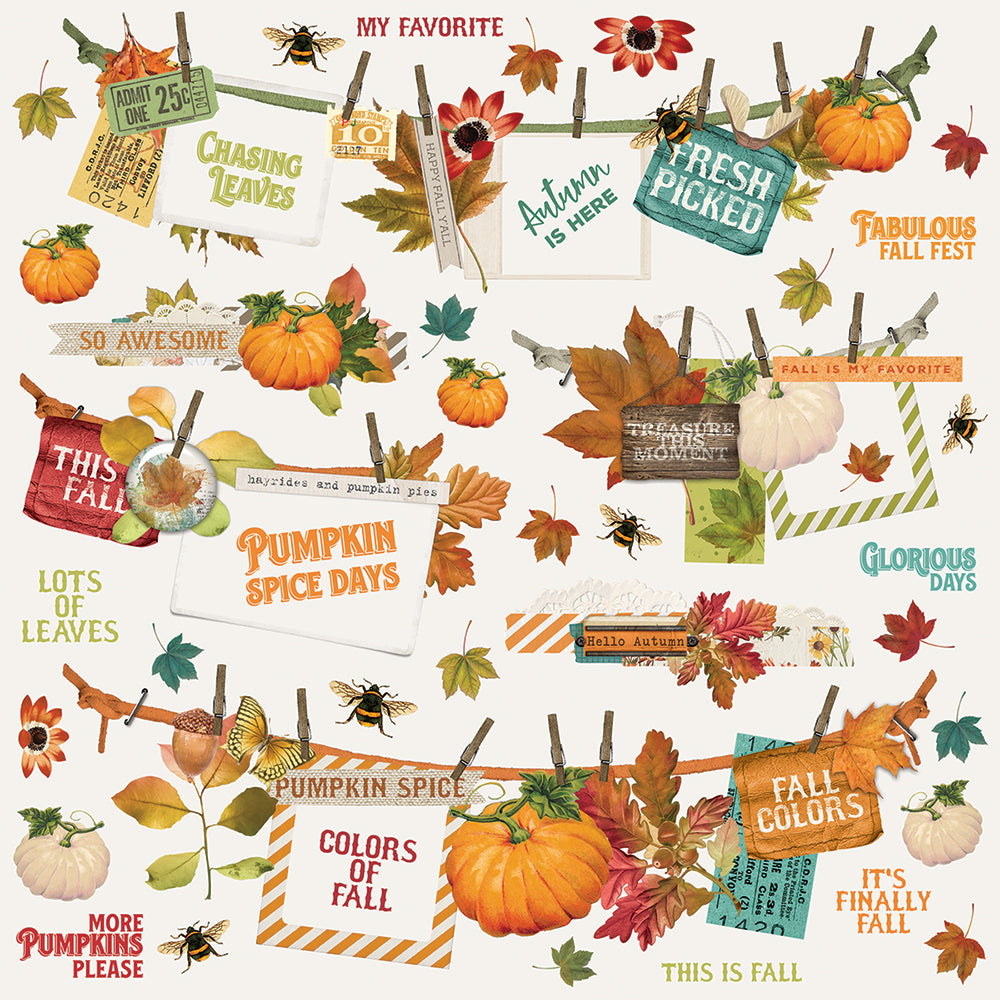 Autumn Splendor 12x12 Banner Sticker