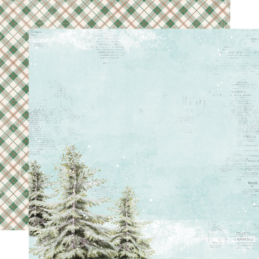 Country Christmas 12x12 Paper - O Christmas Tree