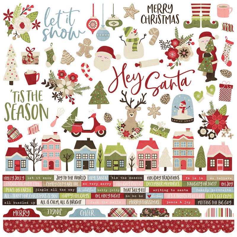 Holly Jolly 12x12 Combo Sticker