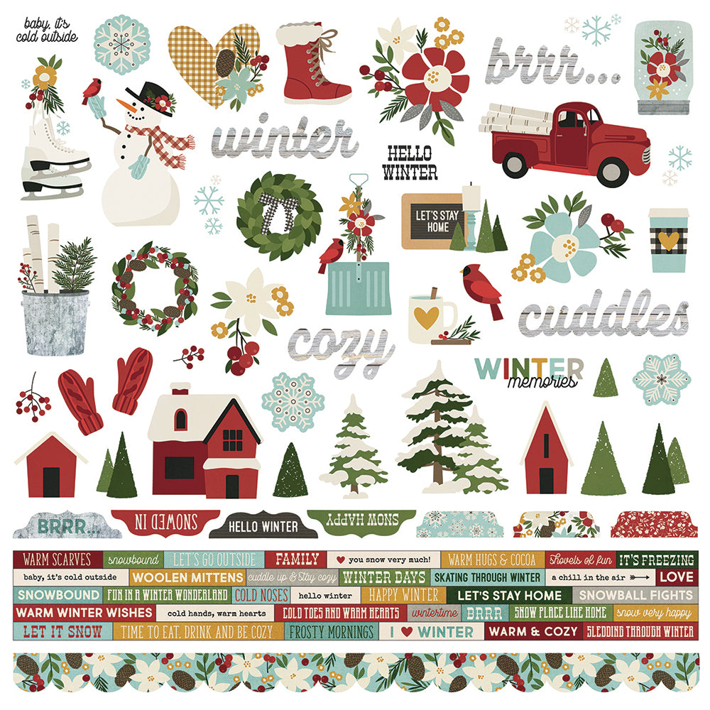 Winter Farmhouse 12x12 Collection Kit