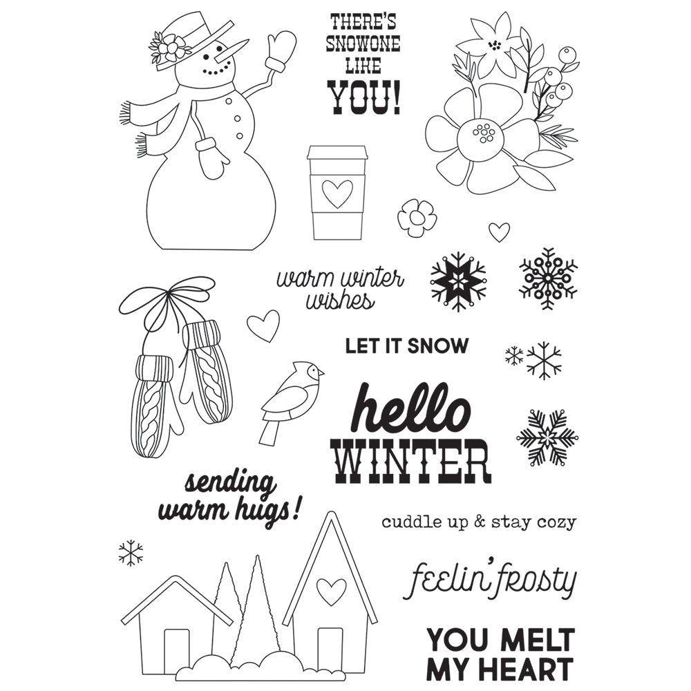 Winter Farmhouse Stamps