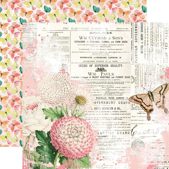 Simple Vintage Garden District 12x12 Paper - You Can Fly