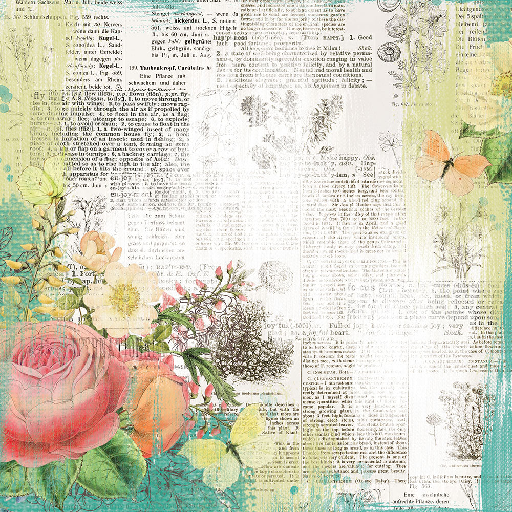 Simple Vintage Garden District 12x12 Paper - Live for Today