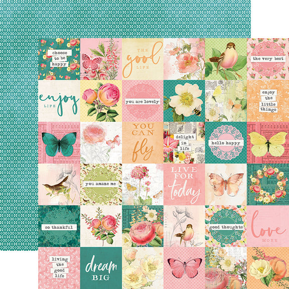 Simple Vintage Garden District 2x2 Elements