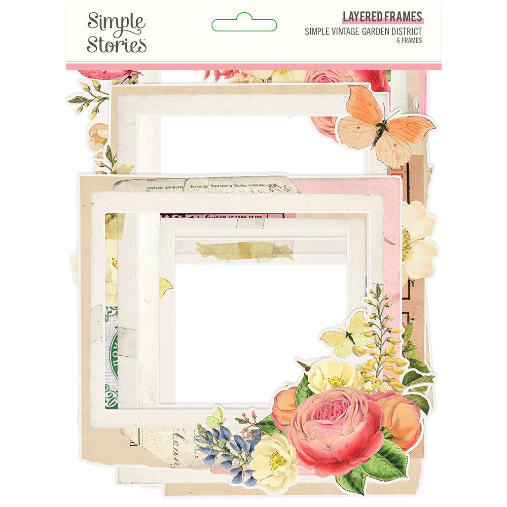 Simple Vintage Garden District Layered Frames