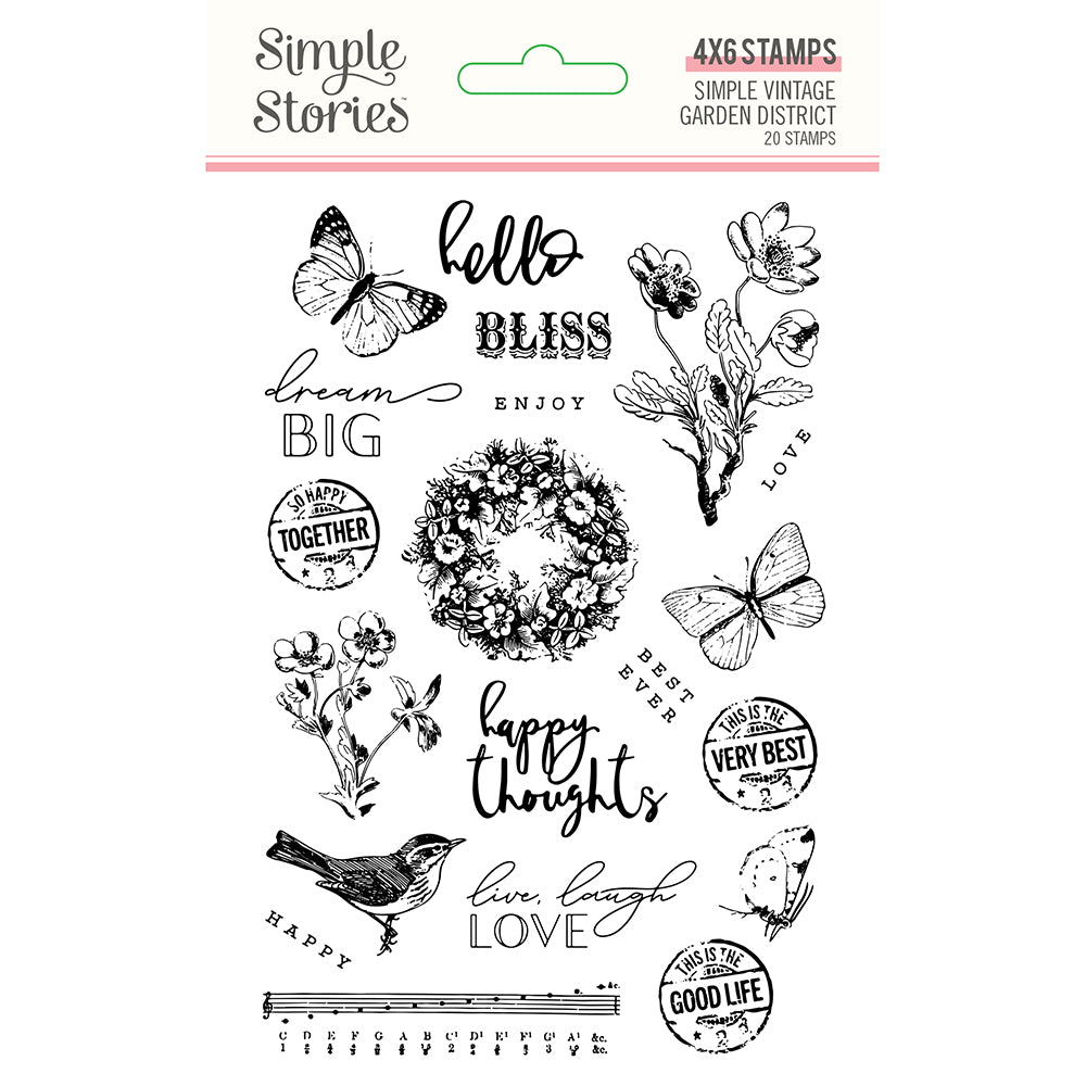 Simple Vintage Garden District Stamps