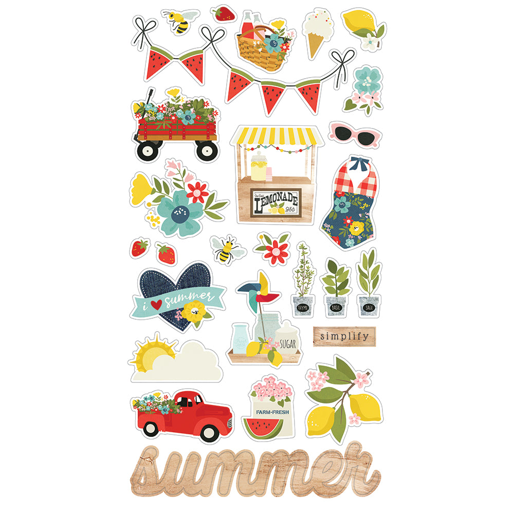 Summer Farmhouse 6x12 Chipboard