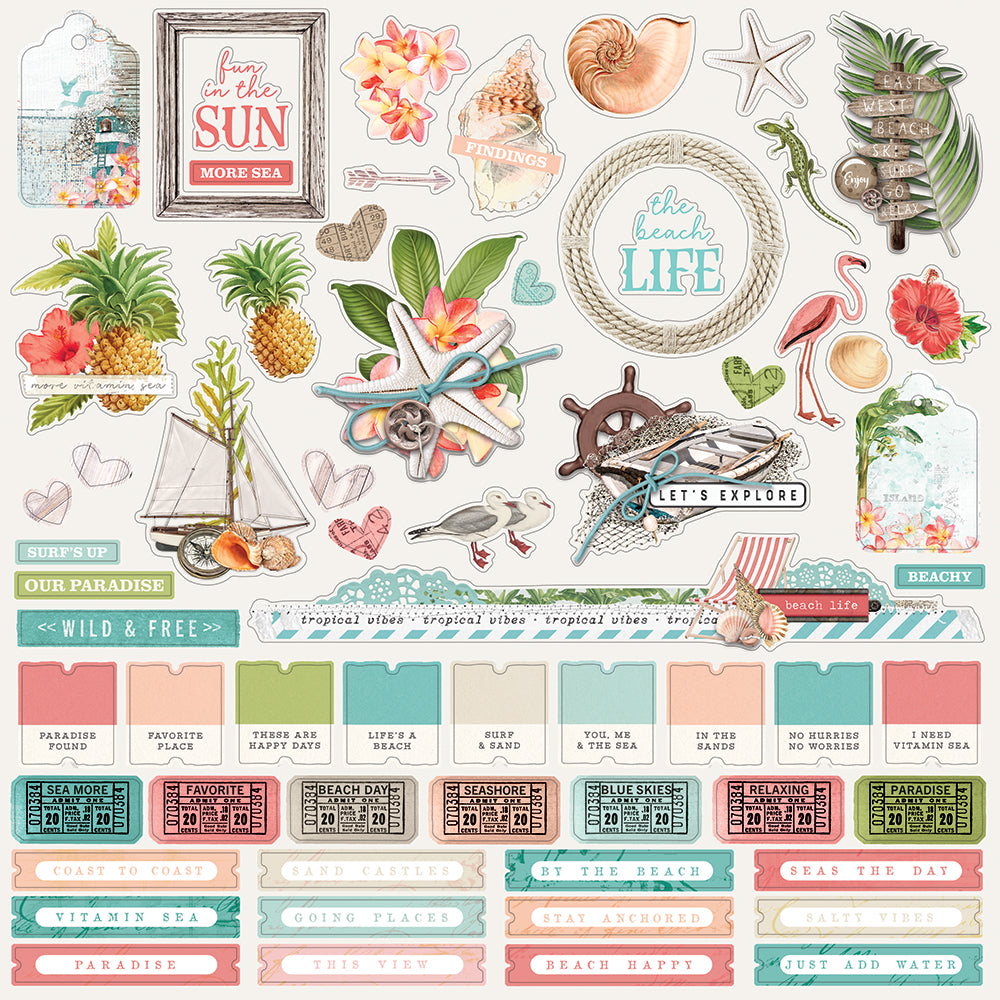 Simple Vintage Coastal 12x12 Collection Kit