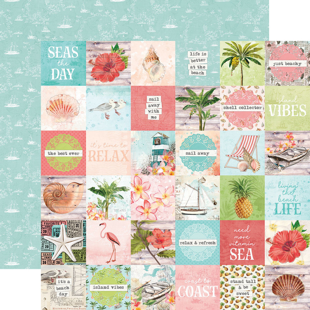 Simple Vintage Coastal 2x2 Elements