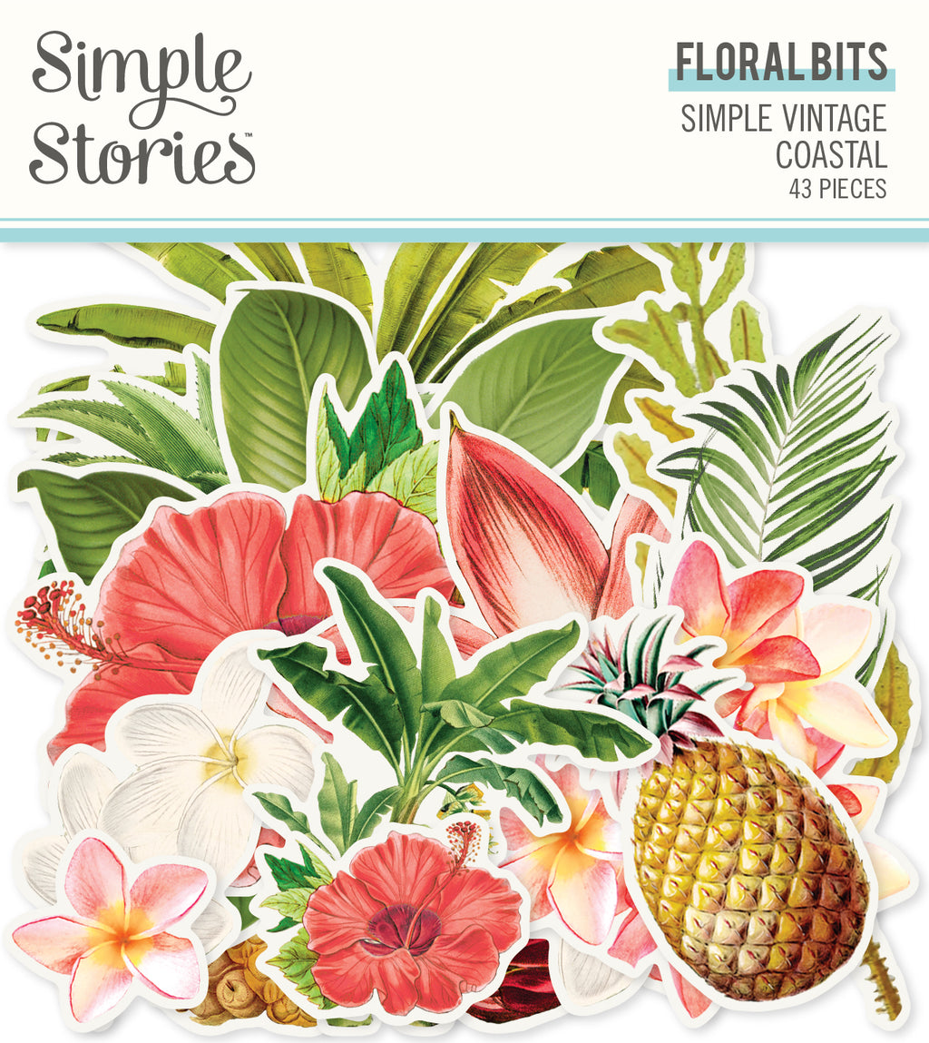 Simple Vintage Coastal Floral Bits & Pieces