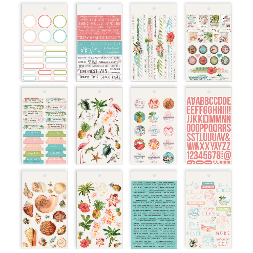 Simple Vintage Coastal 4x6 Sticker Book