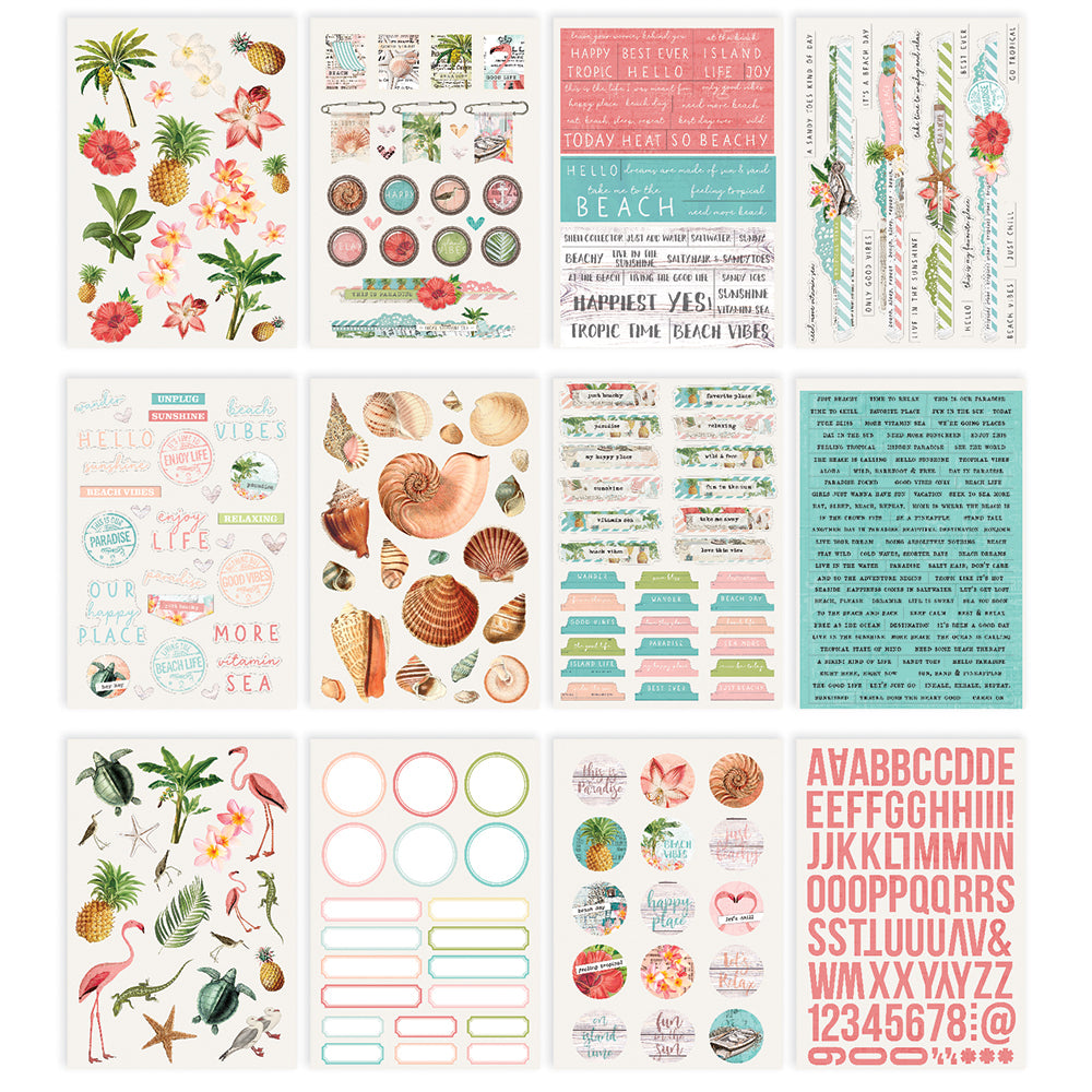 Simple Vintage Coastal - Sticker Book