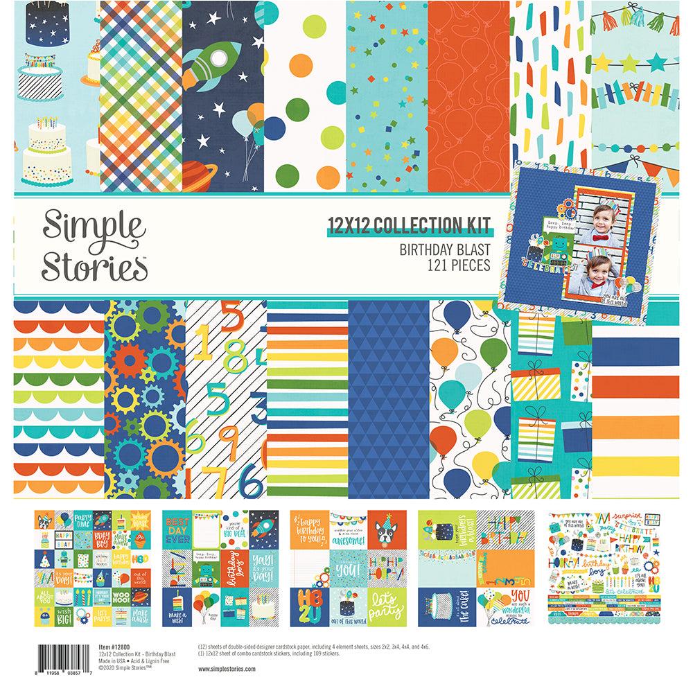 Birthday Blast 12x12 Collection Kit