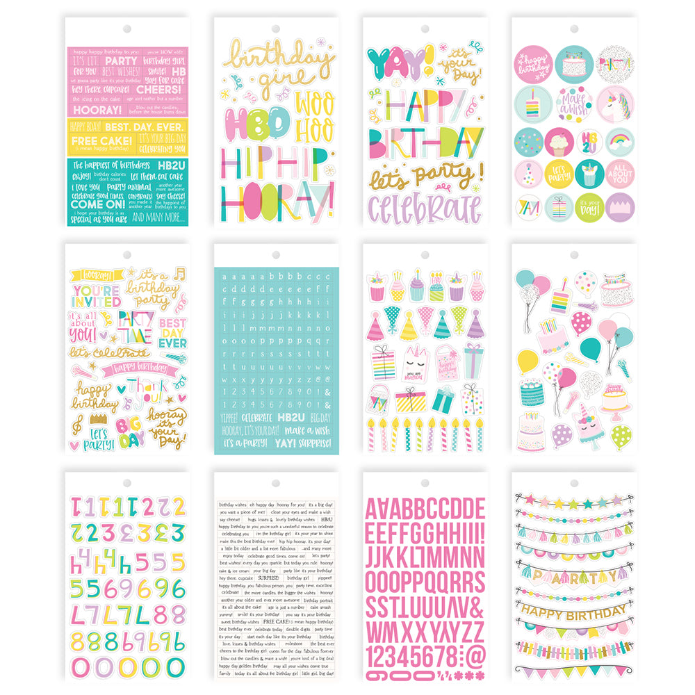 Magical Birthday 4x6 Sticker Book