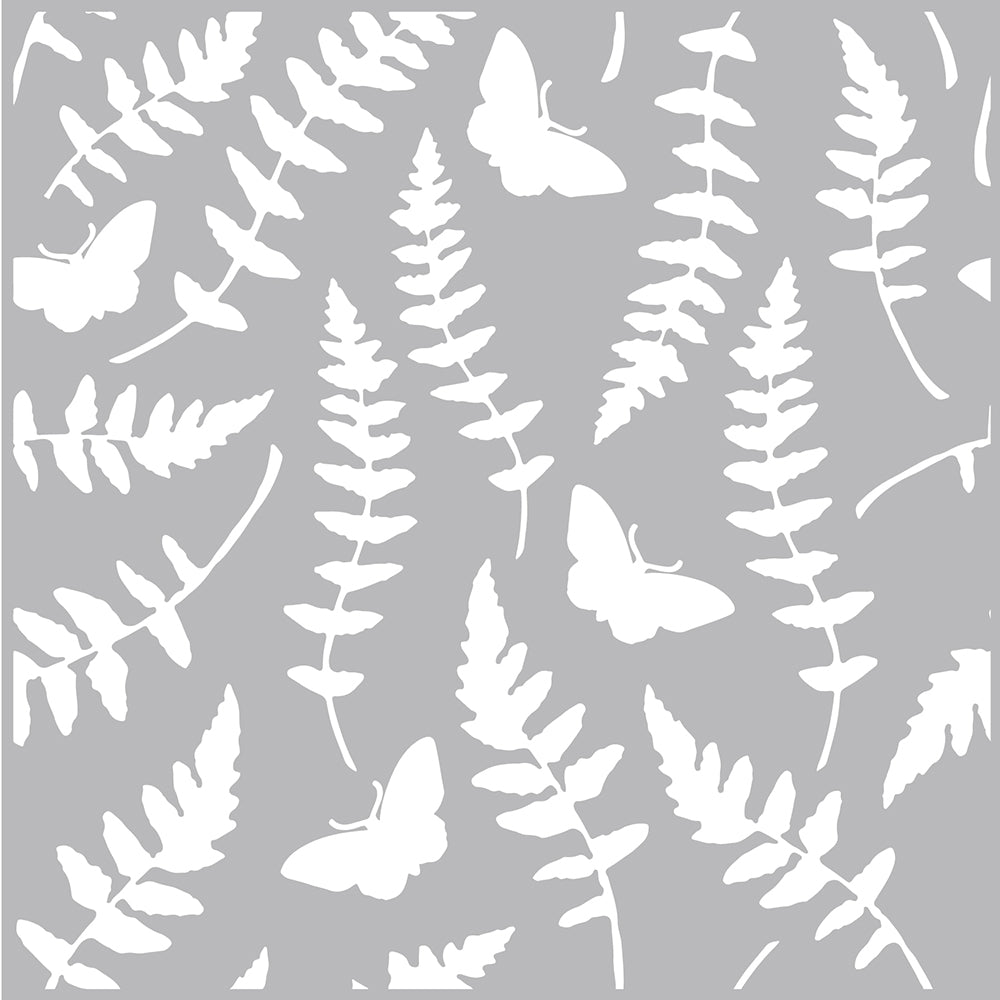 Simple Vintage Great Escape 6x6 Stencil - Butterfly Fern