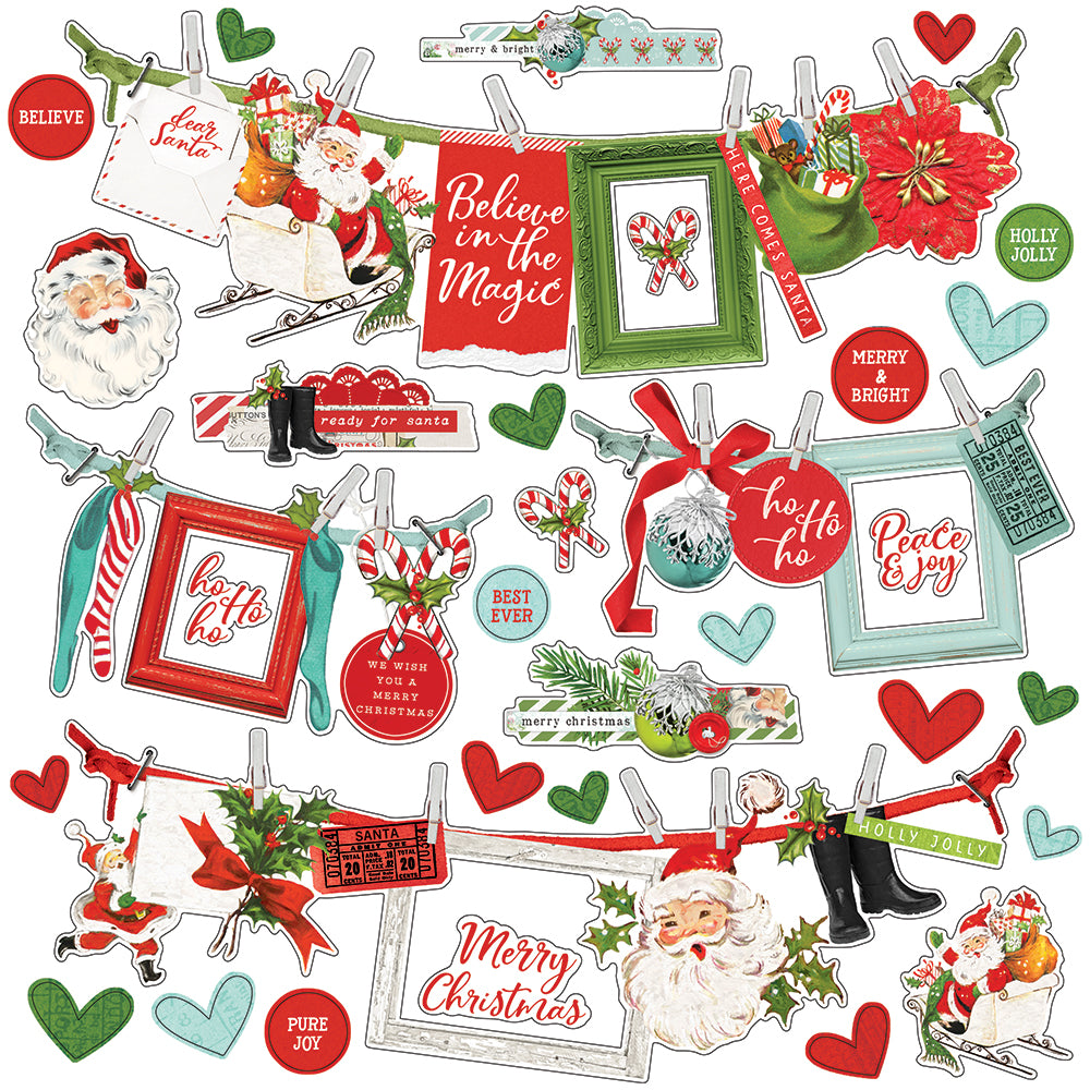 Simple Vintage North Pole - Banner Sticker