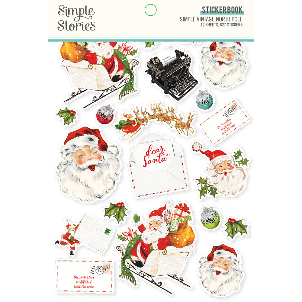 Simple Vintage North Pole - Sticker Book