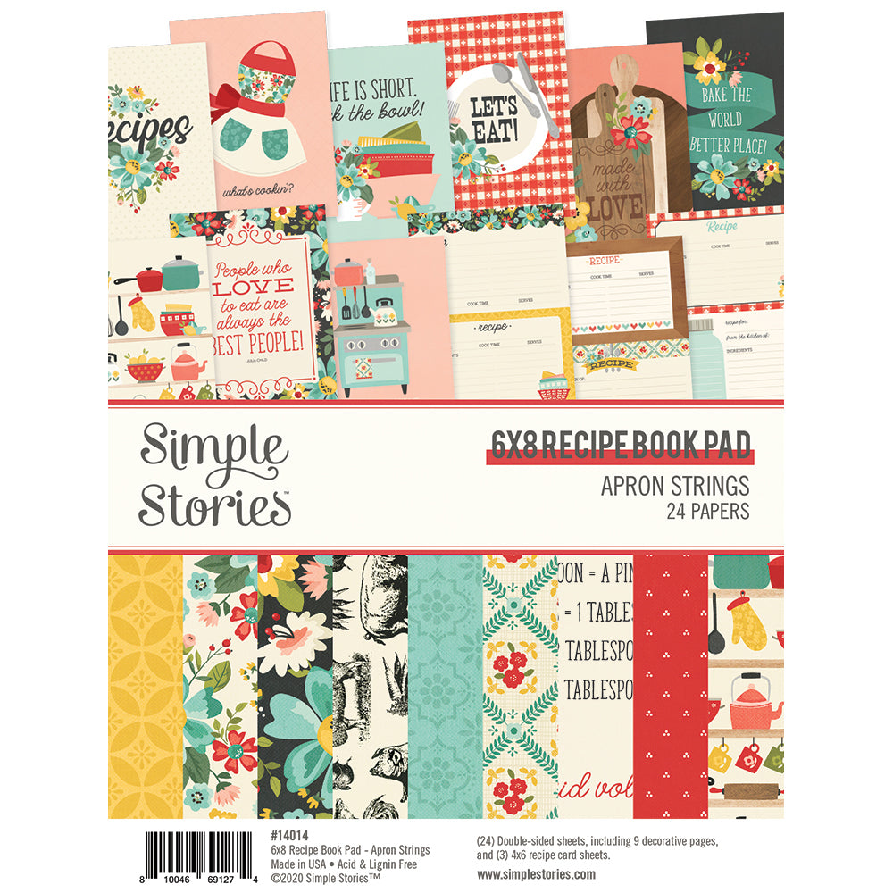 Apron Strings - 6x8 Recipe Book Pad