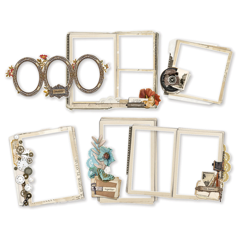 Simple Vintage Ancestry - Chipboard Frames