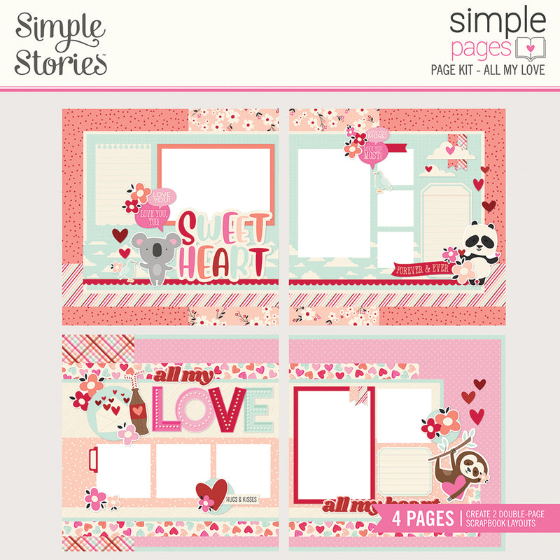 Simple Pages Page Kit - All My Love