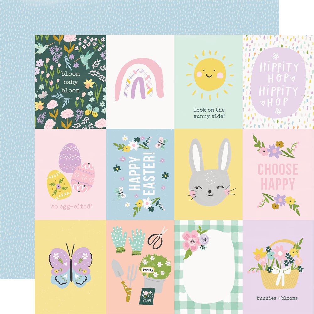 Bunnies + Blooms - 3x4 Elements