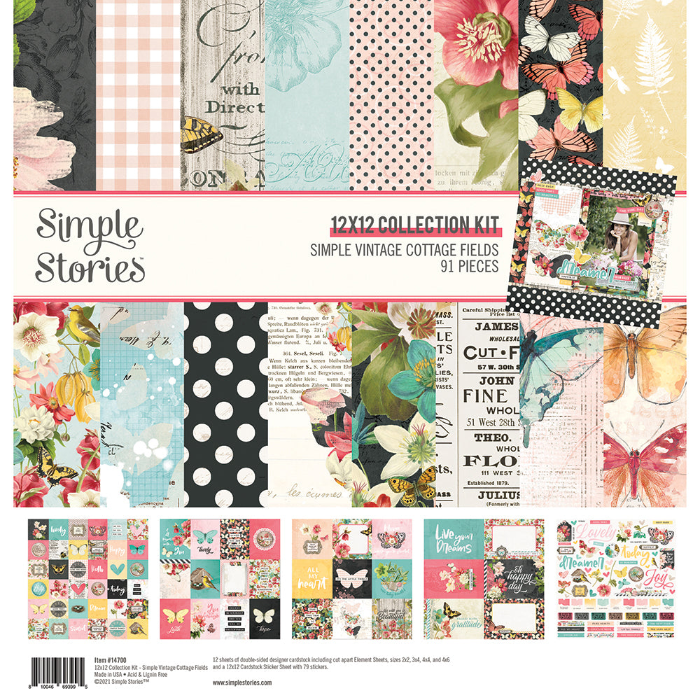 Simple Vintage Cottage Fields - Collection Kit