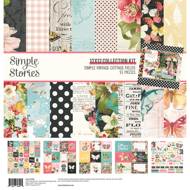 Simple Vintage Cottage Fields - Collection Kit