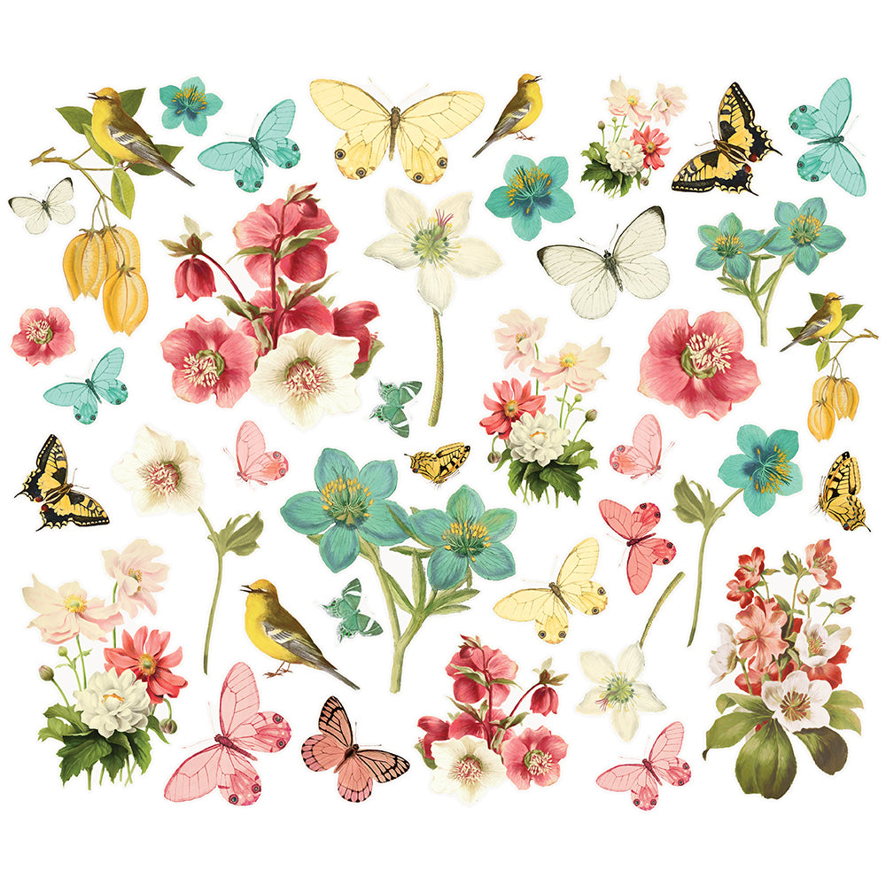 Simple Vintage Cottage Fields - Floral Bits & Pieces
