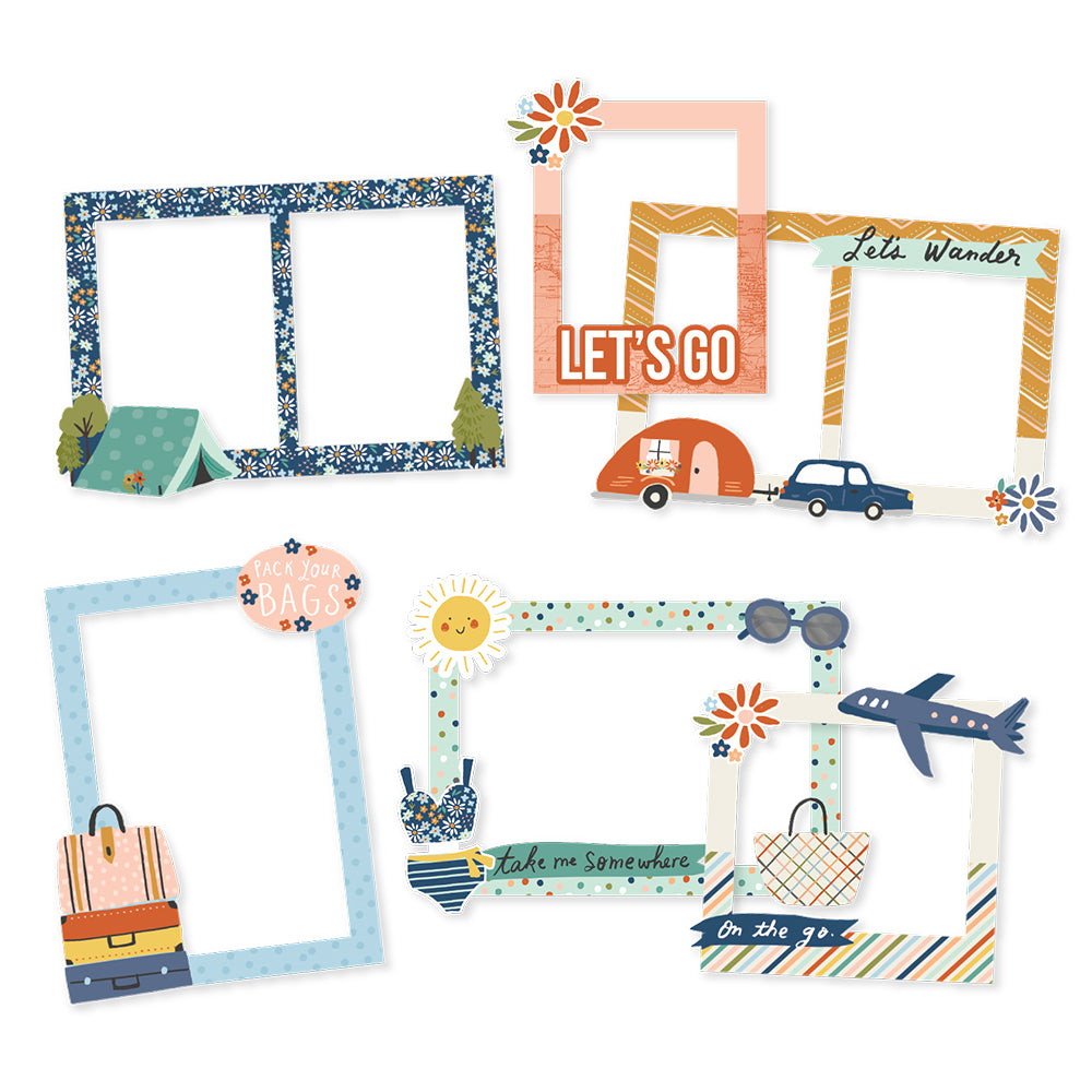 Safe Travels - Chipboard Frames