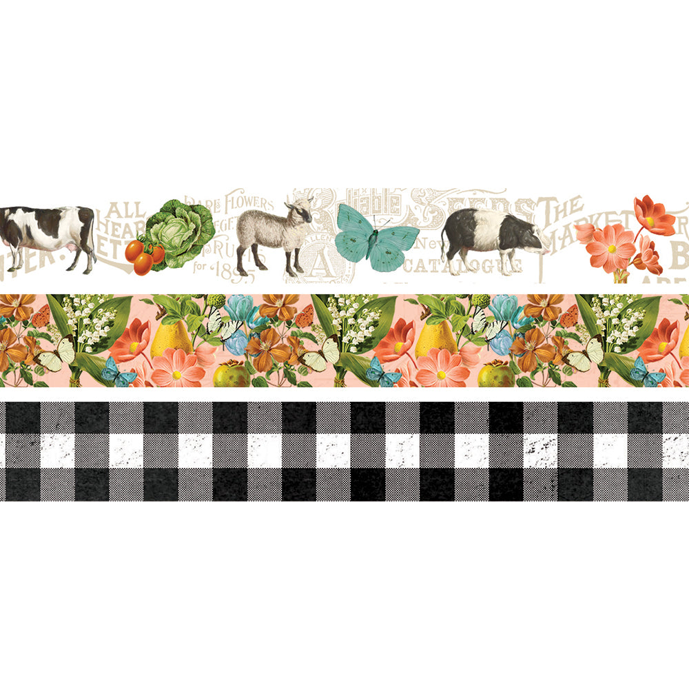 Simple Vintage Farmhouse Garden - Washi Tape