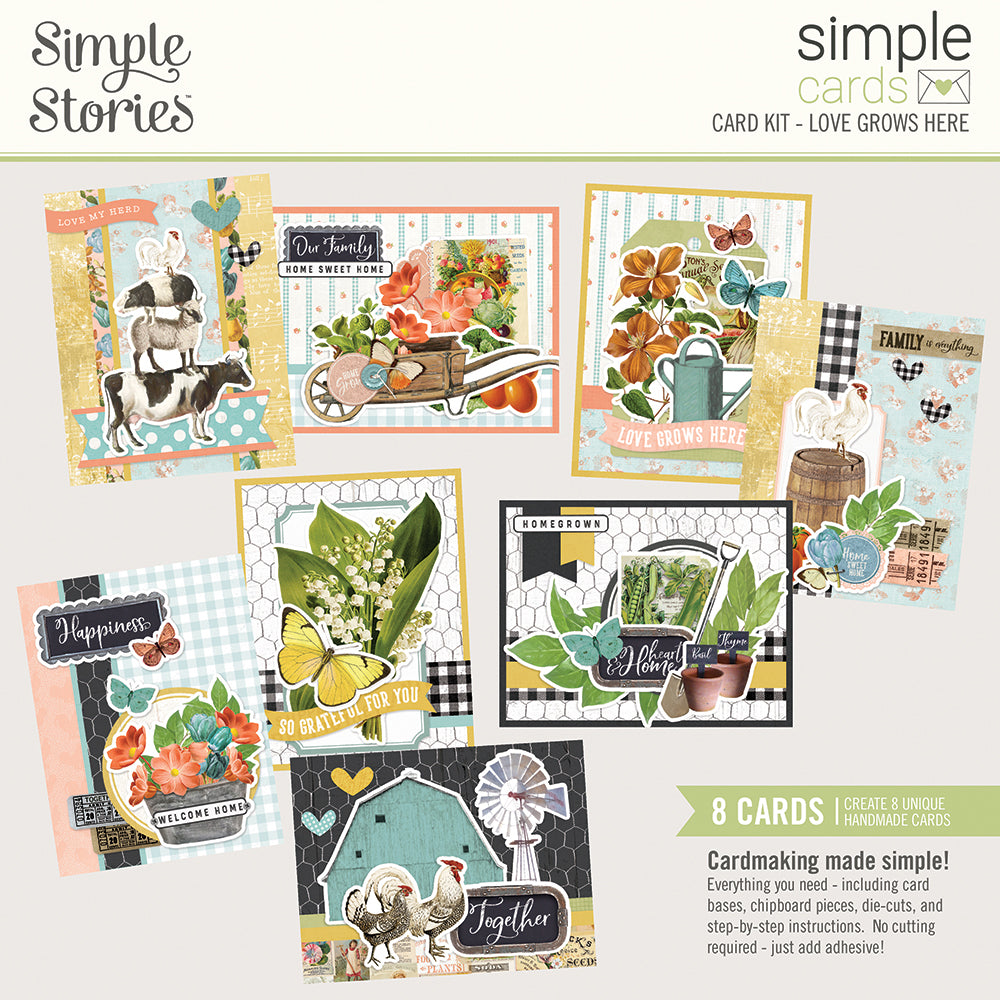 Simple Cards Card Kit - Love Grows Here