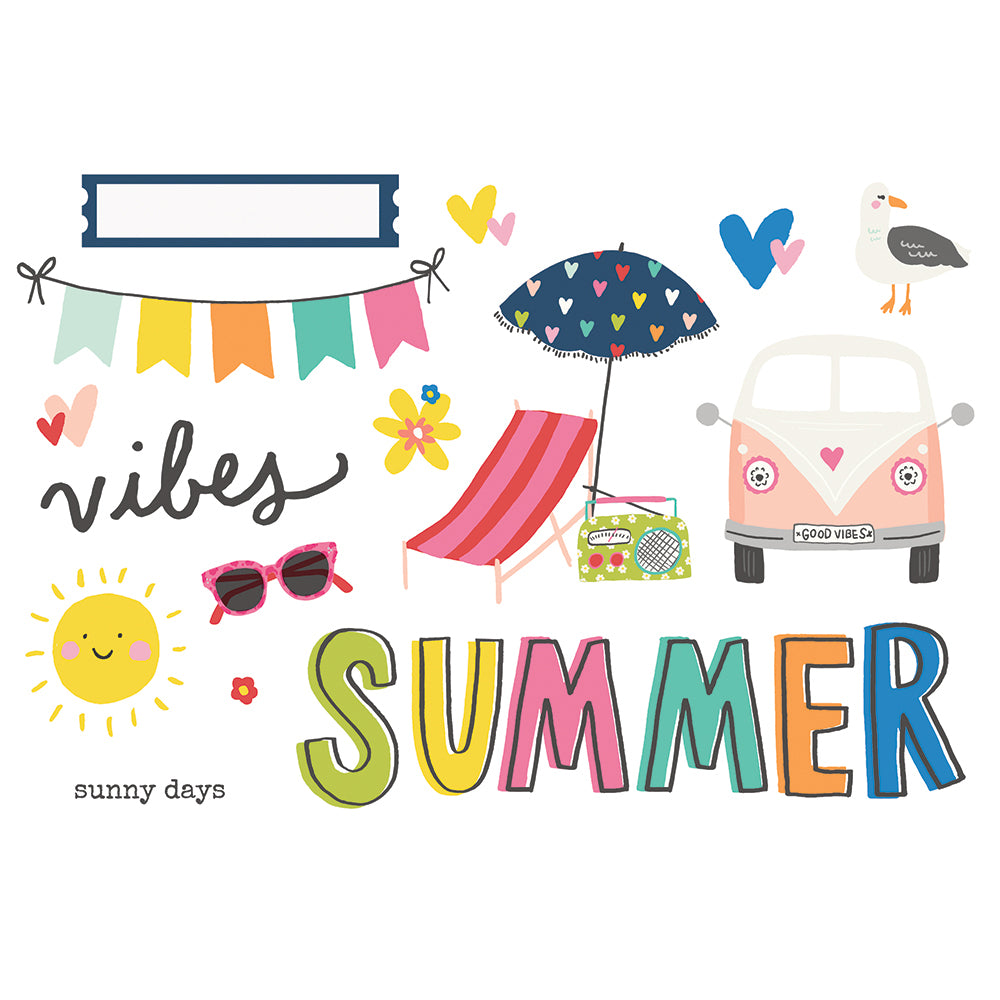 Simple Pages Page Pieces - Summer Vibes