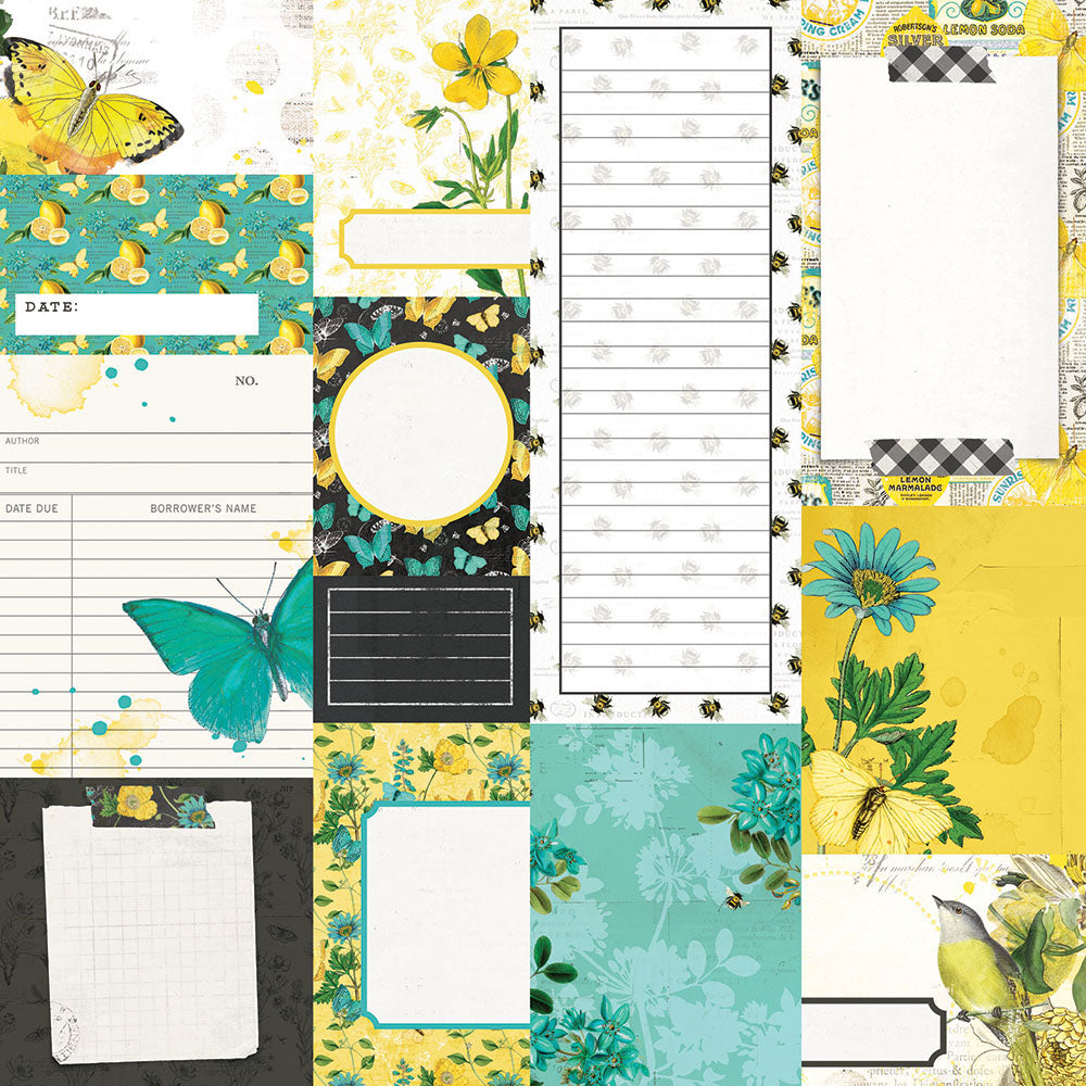 Simple Vintage Lemon Twist - Journal Elements