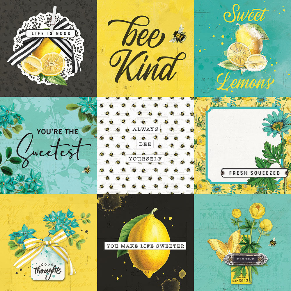 Simple Vintage Lemon Twist - 4x4 Elements