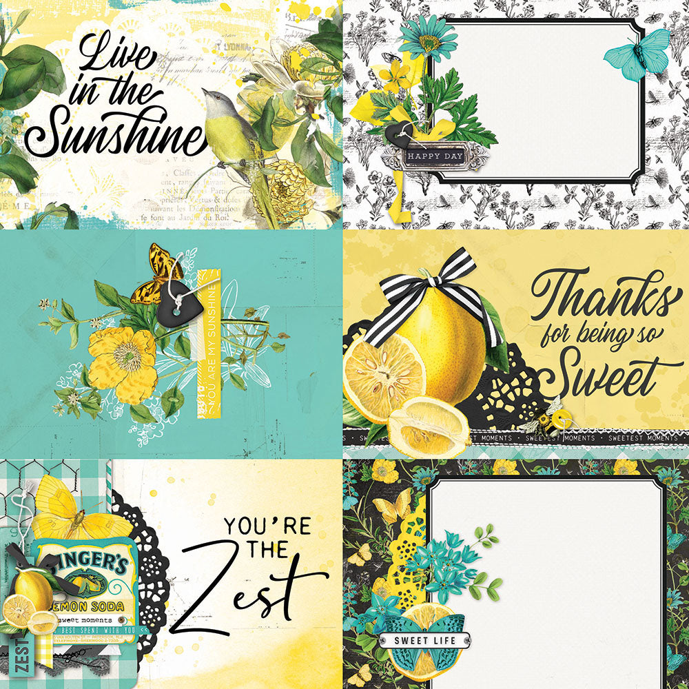 Simple Vintage Lemon Twist - 4x6 Elements