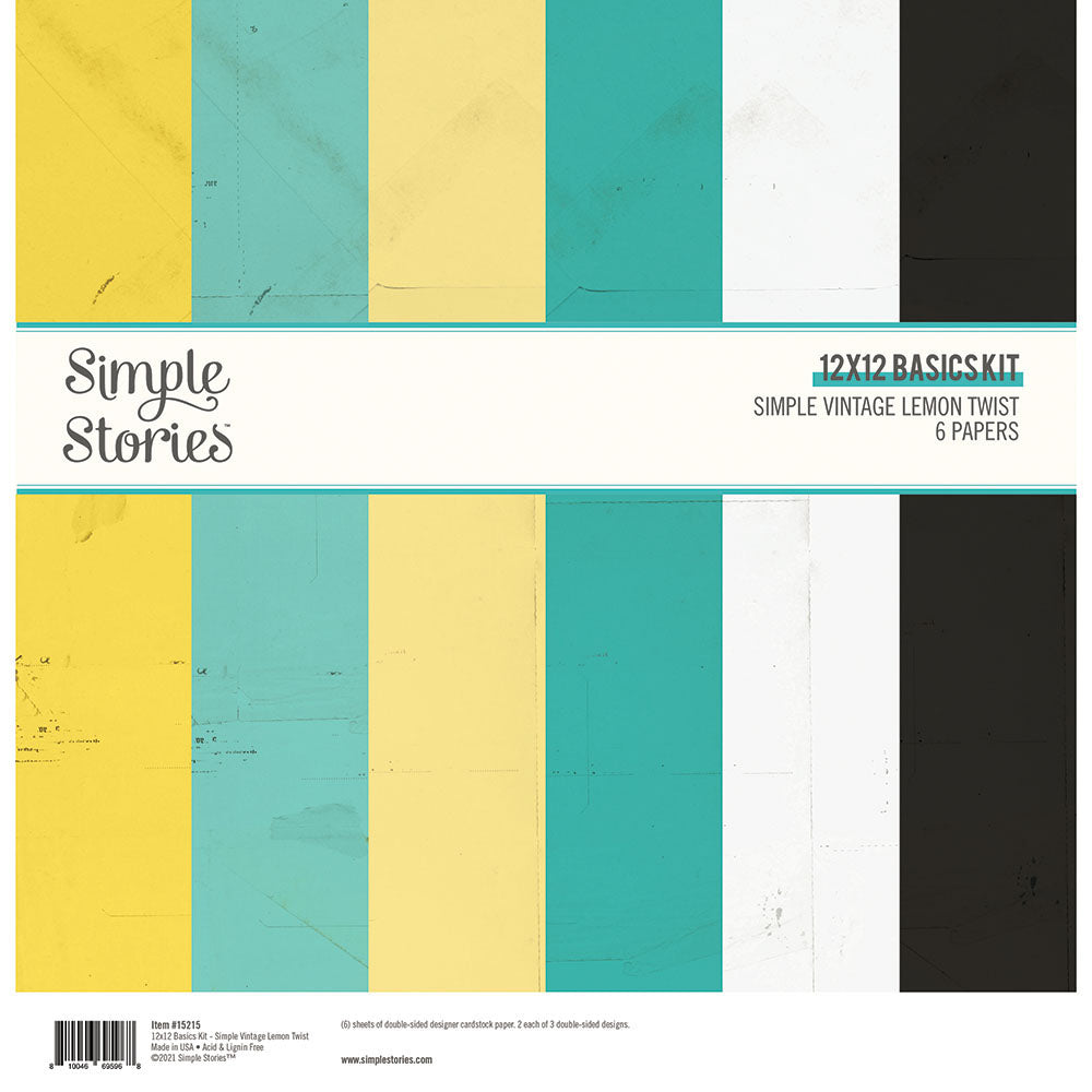 Simple Vintage Lemon Twist - 12x12 Basics Kit