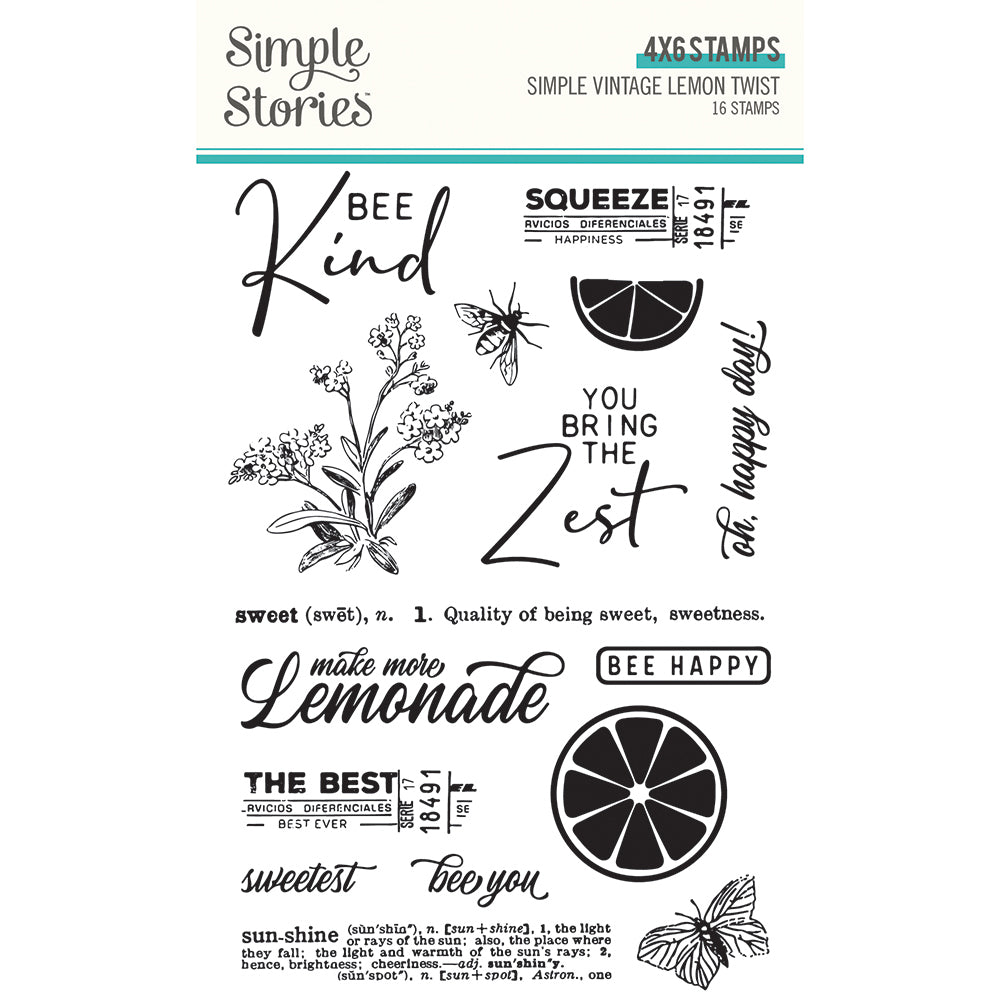 Simple Vintage Lemon Twist - Stamps