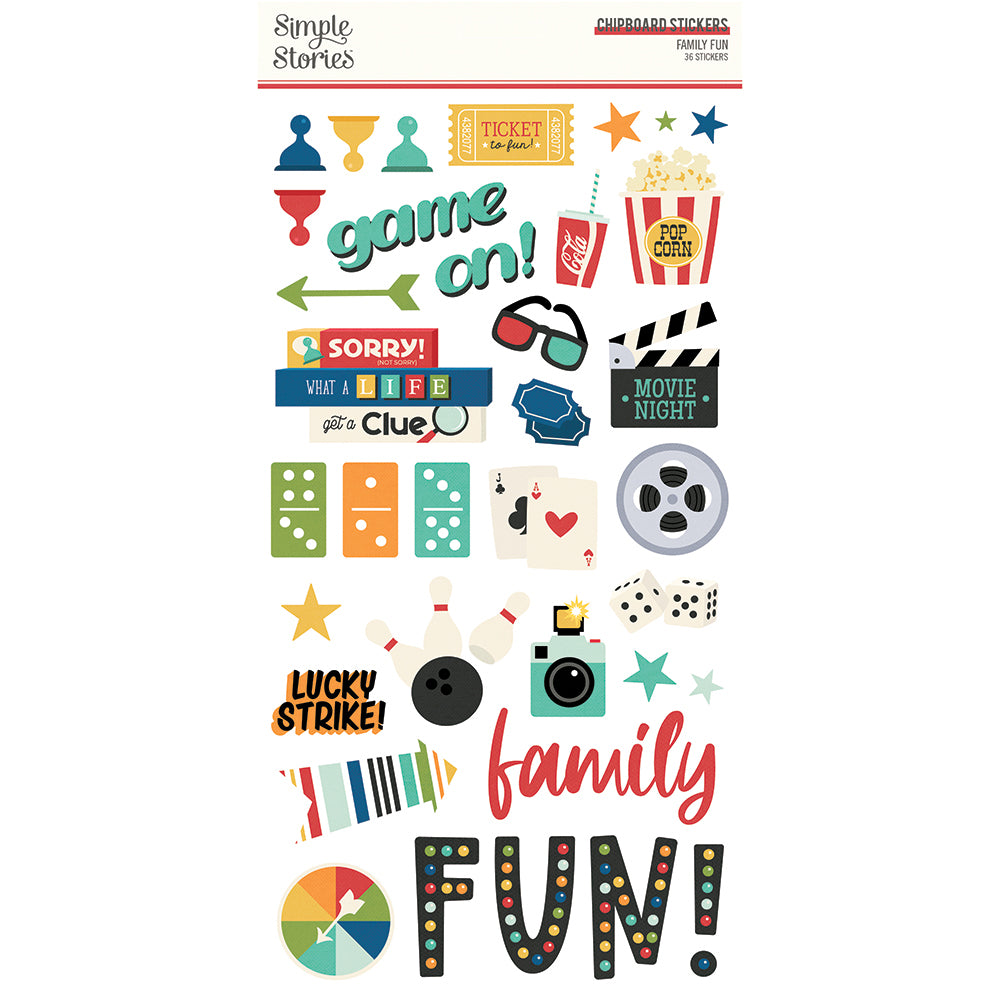 Family Fun - 6x12 Chipboard