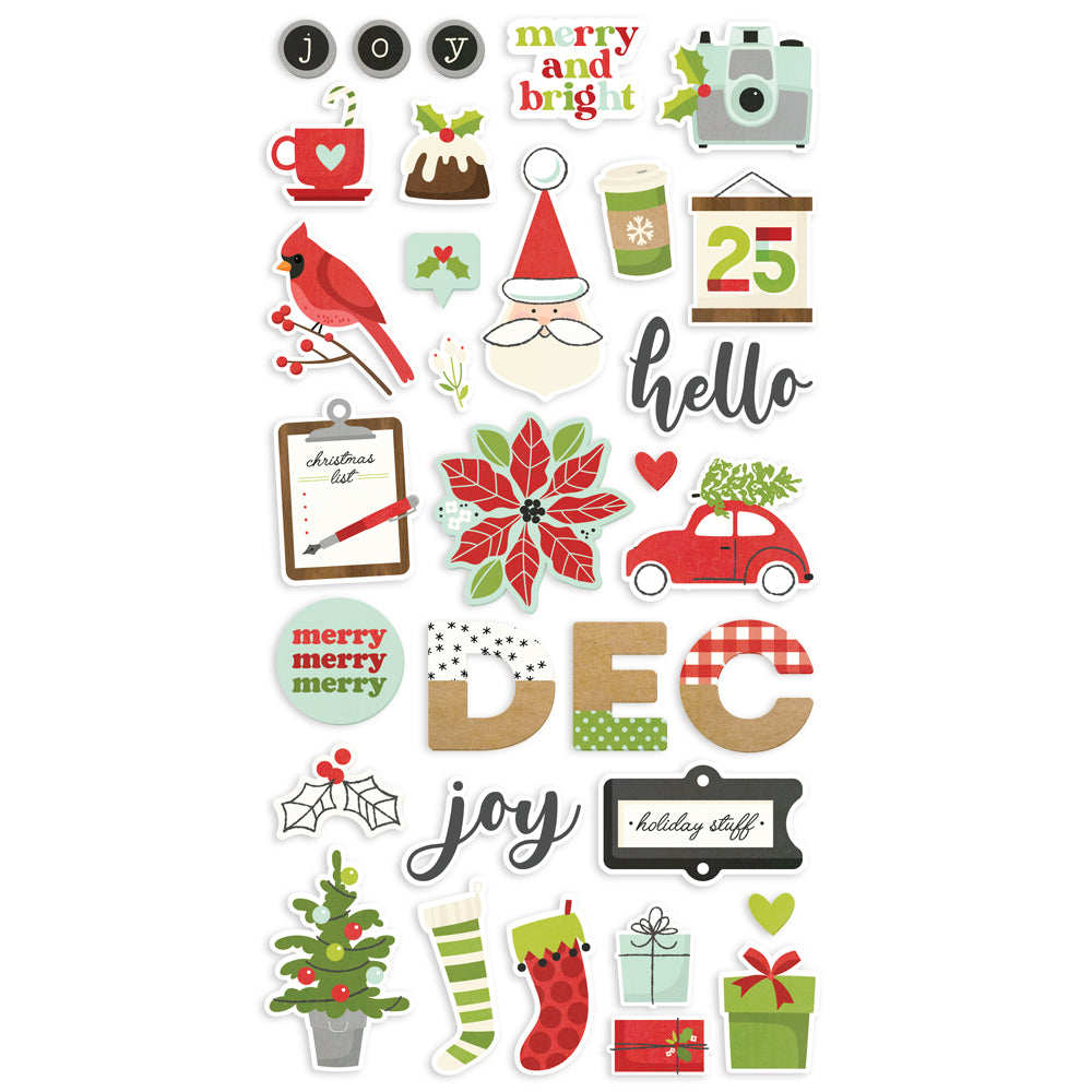 Make it Merry - 6x12 Chipboard